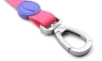 Morso Waterproof Dog Leash Recycled Passion Pink - durable and antibacterial - 100 or 120 cm long - Image 2