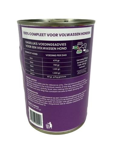 Fred's Fresh Beef Canned Food - Complete wet food, bulk pack - 12 x 400 grams - Image 2