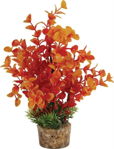 Zolux Ornament Pastic Plant On Stones Cheerful Assortment - Image 2