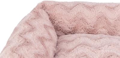 Trixie Dog Bed Loki Recycled Square Pink - Available for puppies to large dogs - Image 2