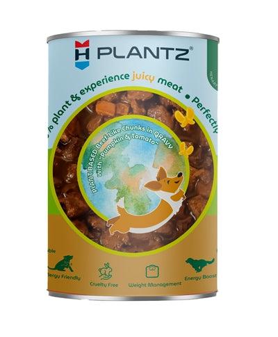 Henart Plantz Meat-like Beef Pieces in Gravy – Plant-based wet food for dogs – 400 grams