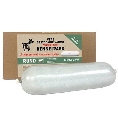 Fred’s Steamed Fresh Meat Sausage Kennel Pack Beef – Wheat and gluten-free wet food – 10 x 900 grams