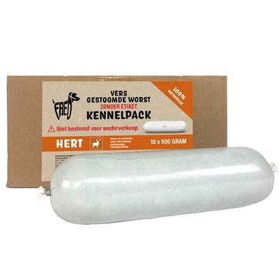 Fred’s Steamed Fresh Meat Sausage Kennel Pack Deer – Grain-free and gluten-free wet food – 10 x 900 grams