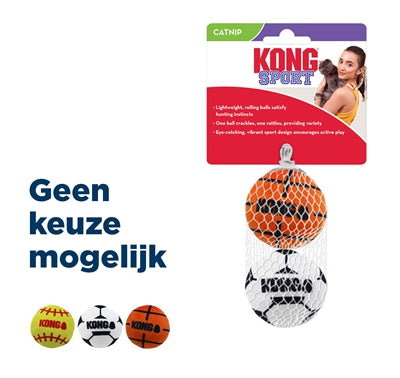 Kong Cat Sport Balls With Catnip Assorted - Image 1
