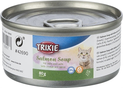 Trixie Salmon Soup Chicken & Salmon – Gluten-Free Liquid Cat Snack (80 g)