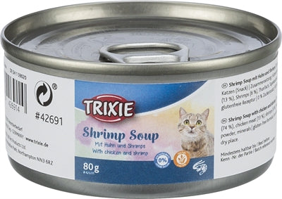 Trixie Shrimp Soup Chicken & Shrimp – Gluten-Free Liquid Cat Snack (80 g)