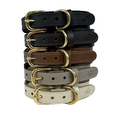 Sazzz Collar Dog Pioneer Classic Leather Black - Luxury leather collar - Image 3