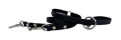 Sazzz Passion Classic Adjustable Leather Dog Leash Black – 113-181 x 1.5 cm