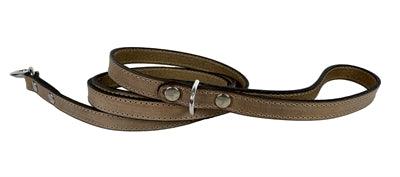 Sazzz Dog Leash Fearless Vintage Leather Beige – 147 x 1.5 cm