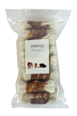 Petstyle Living Pressed Bone White With Duck 10 cm – 20 pieces - Image 2