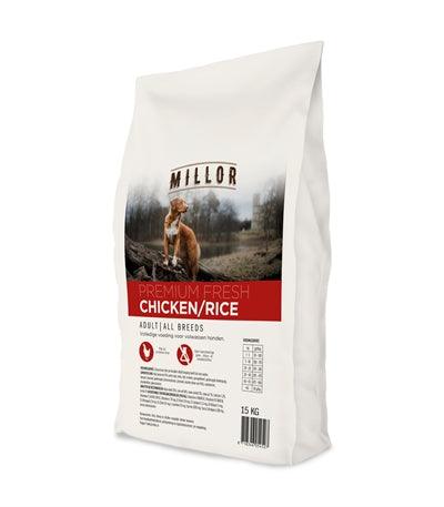 Millor Premium Extruded Fresh Adult Chicken/Rice - For adult dogs - 15 kg - Image 1