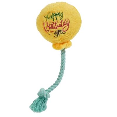 Fofos Birthday Balloon – Festive dog toy with floss rope and squeaker