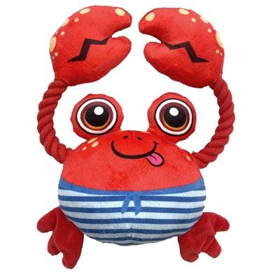 Fofos Sealife Crab – Cuddly toy with floss rope and squeaker