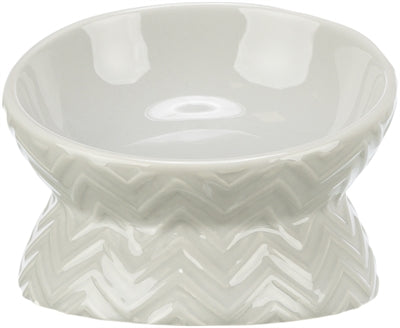 Trixie Elevated Food Bowl / Water Bowl Ceramic Light Taupe - Image 2