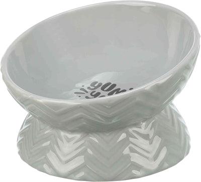 Trixie Elevated Ceramic Food/Water Bowl, Grey - Image 2