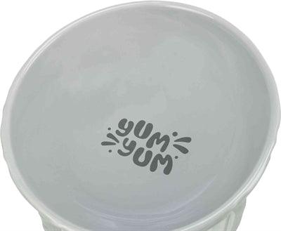 Trixie Elevated Ceramic Food/Water Bowl, Grey - Image 3