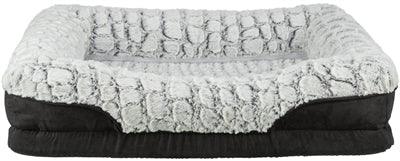 Trixie Vital Dog Basket Lino Square Black/Gray – Small to very large dogs