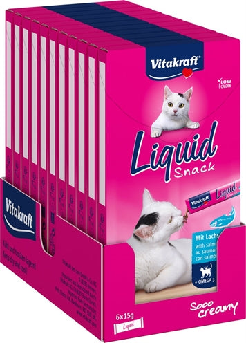 Vitakraft Cat Liquid Snack Salmon & Omega