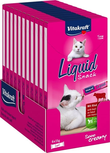 Vitakraft Cat Liquid Snack Beef & Inulin - Image 1
