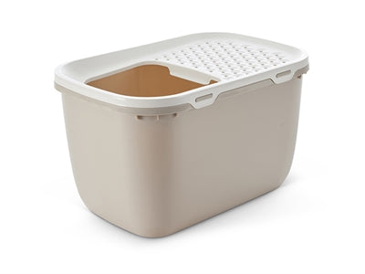 Savic Cat Litter Hop In Giant White/Mocha