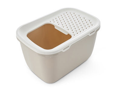 Savic Cat Litter Hop In Giant White/Mocha - Image 3