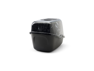 Savic Nestor Marble Black/White Cat Litter Box - Image 2