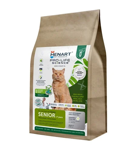Henart Insect Cat Senior with HEM Eggshell Membrane – Sustainable cat food for older cats – 1.5 kg - Image 1