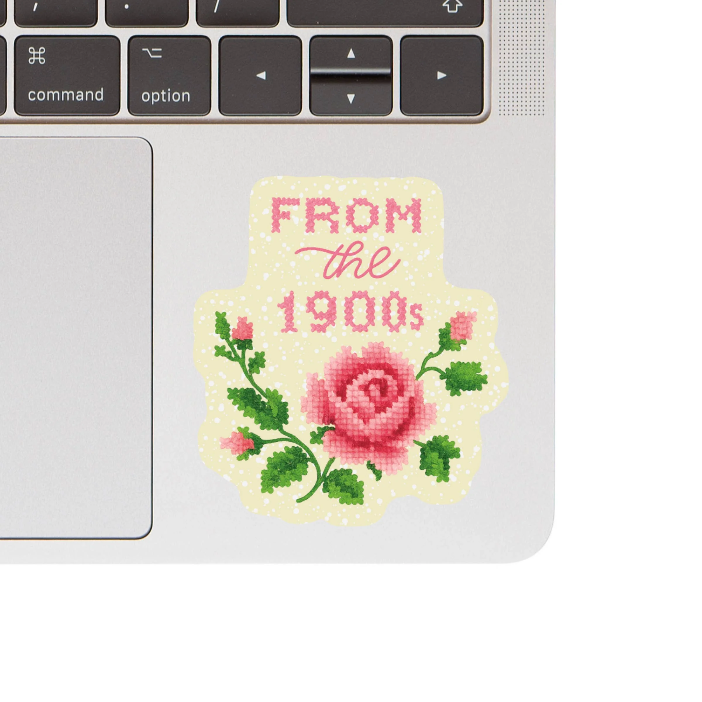 Funny Clever 1900 Cross Stitch High Quality Vinyl Sticker - Image 2