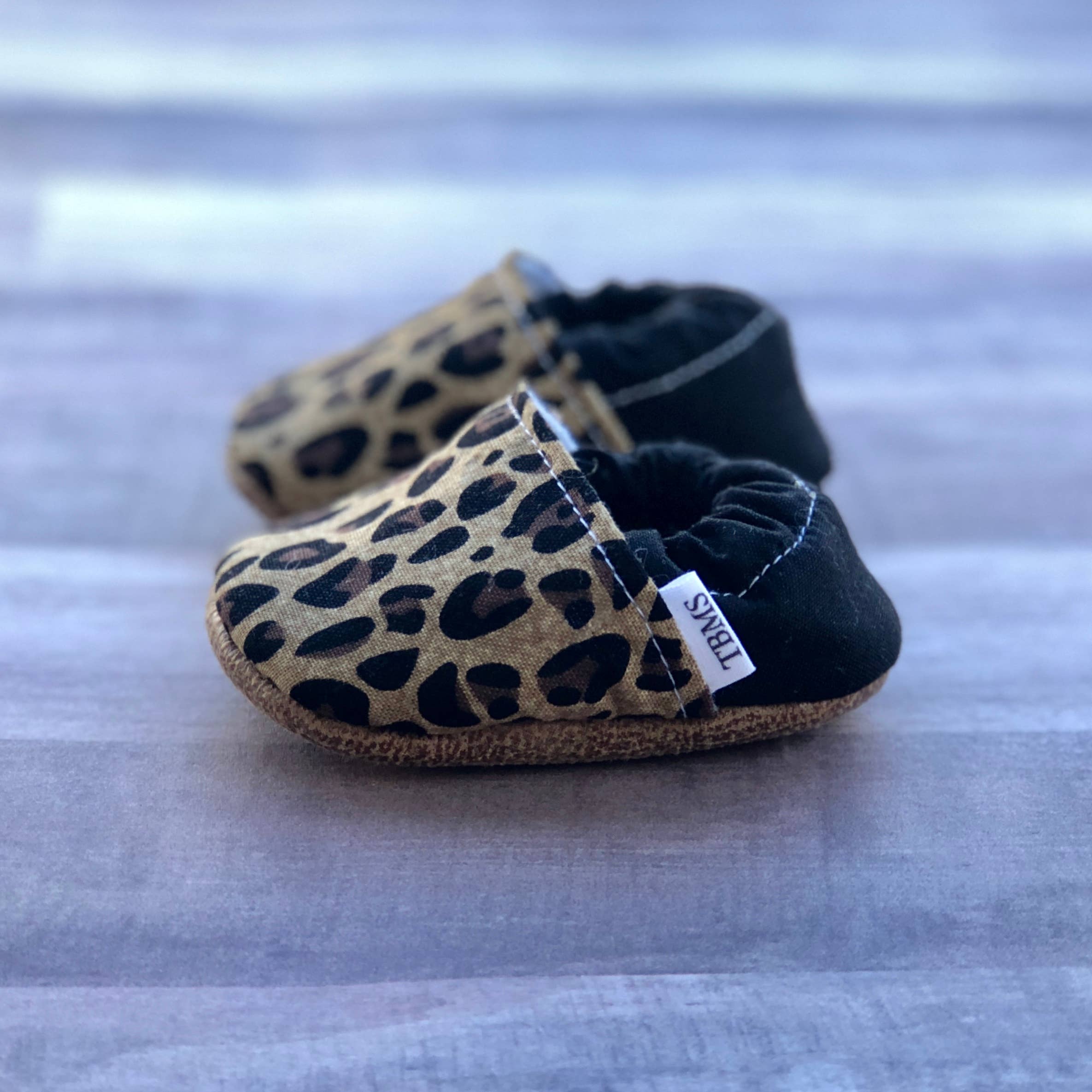 Tan Leopard Moccasins - Image 1