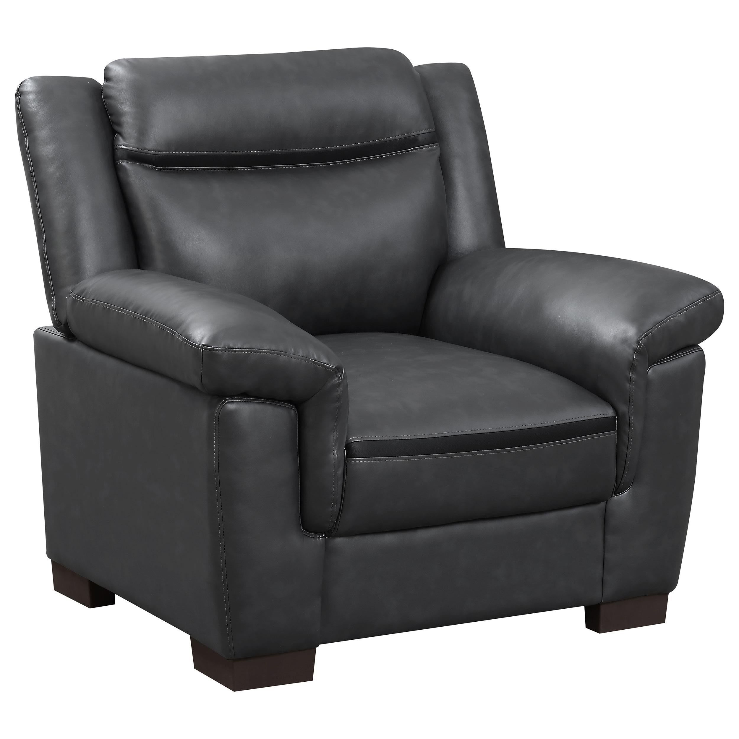 Coaster Furniture Arabella 506593 Upholstered Padded Arm Accent Chair – Grey