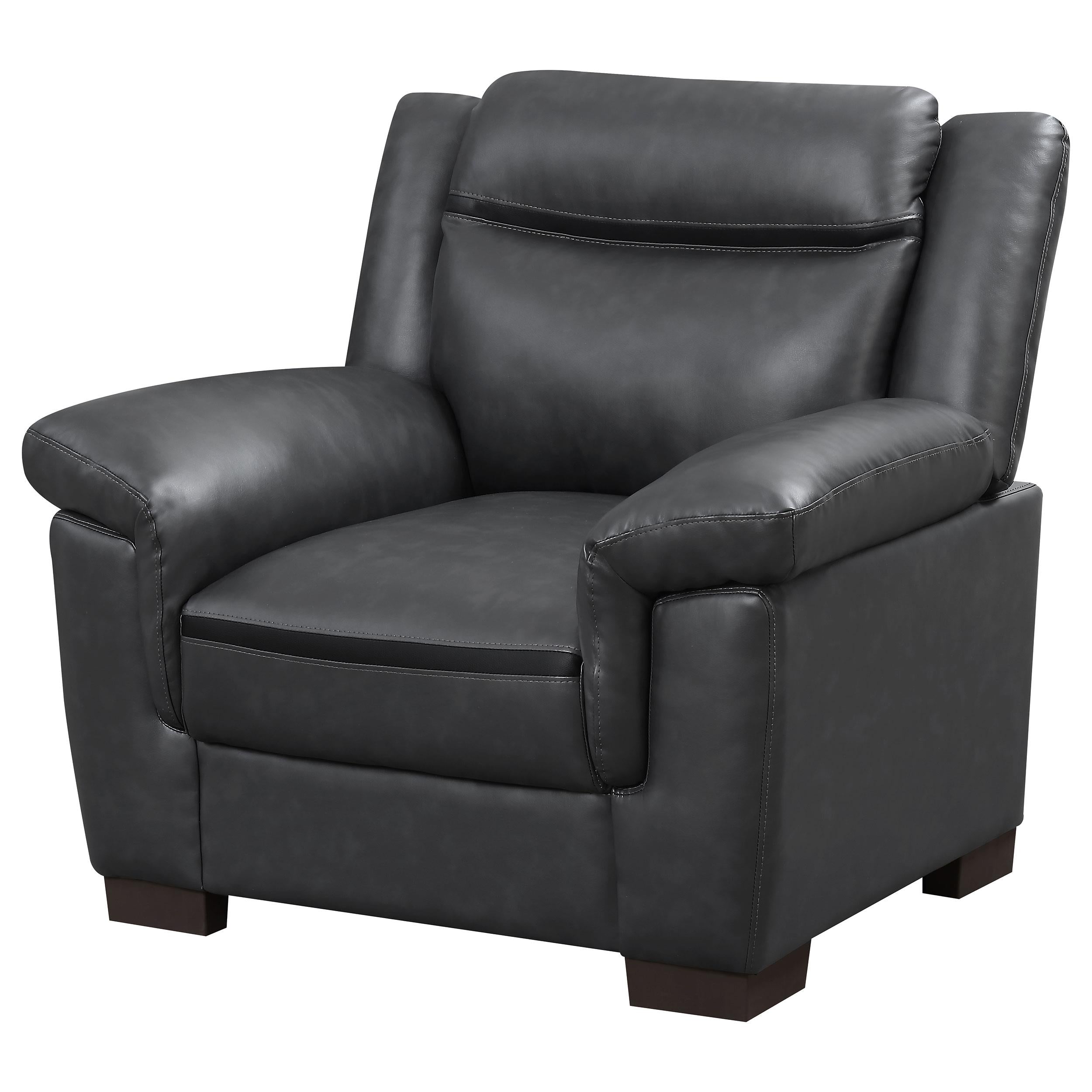 Coaster Furniture Arabella 506593 Upholstered Padded Arm Accent Chair - Grey - Image 3