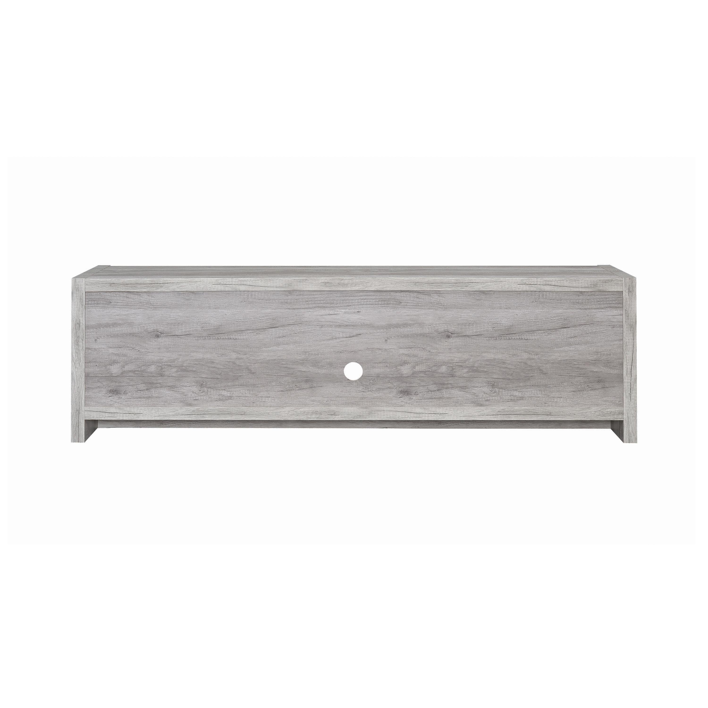 Coaster Furniture Burke 701025 2-door Engineered Wood 71" TV Stand - Grey Driftwood - Image 3