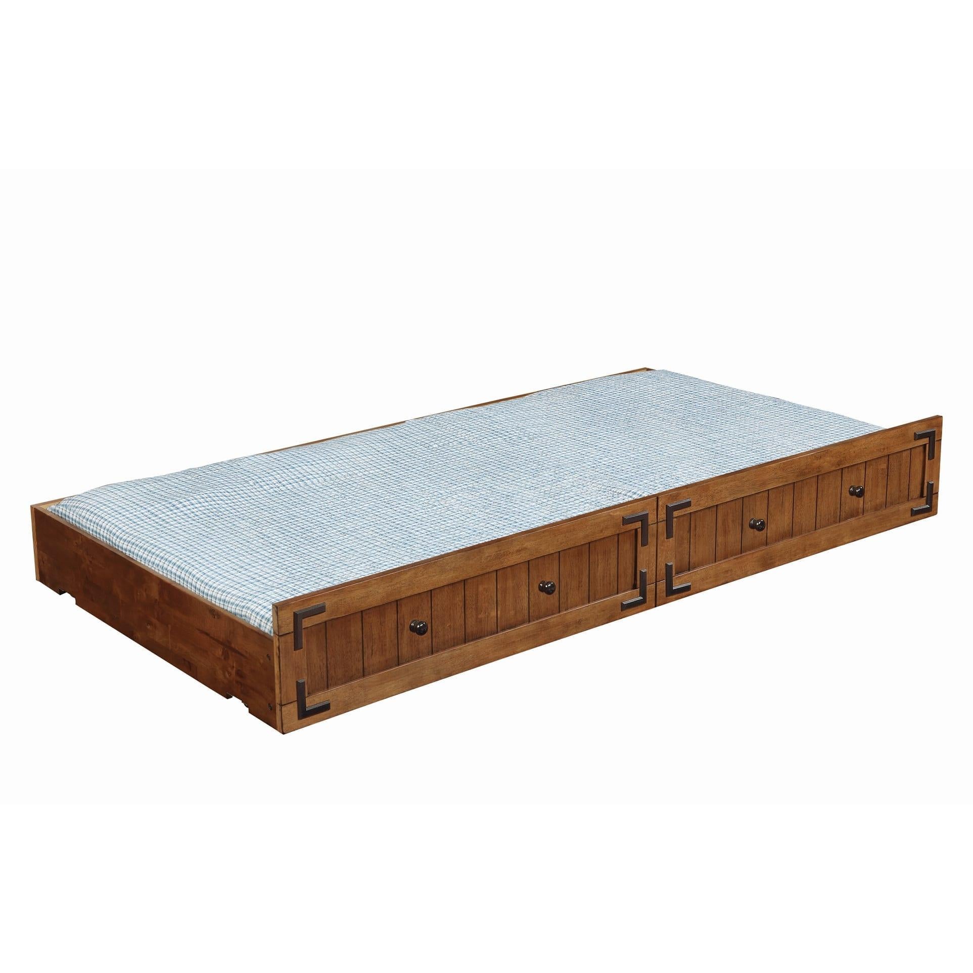 Coaster Furniture Oakdale 300676 Wood Storage Trundle – Rustic Honey