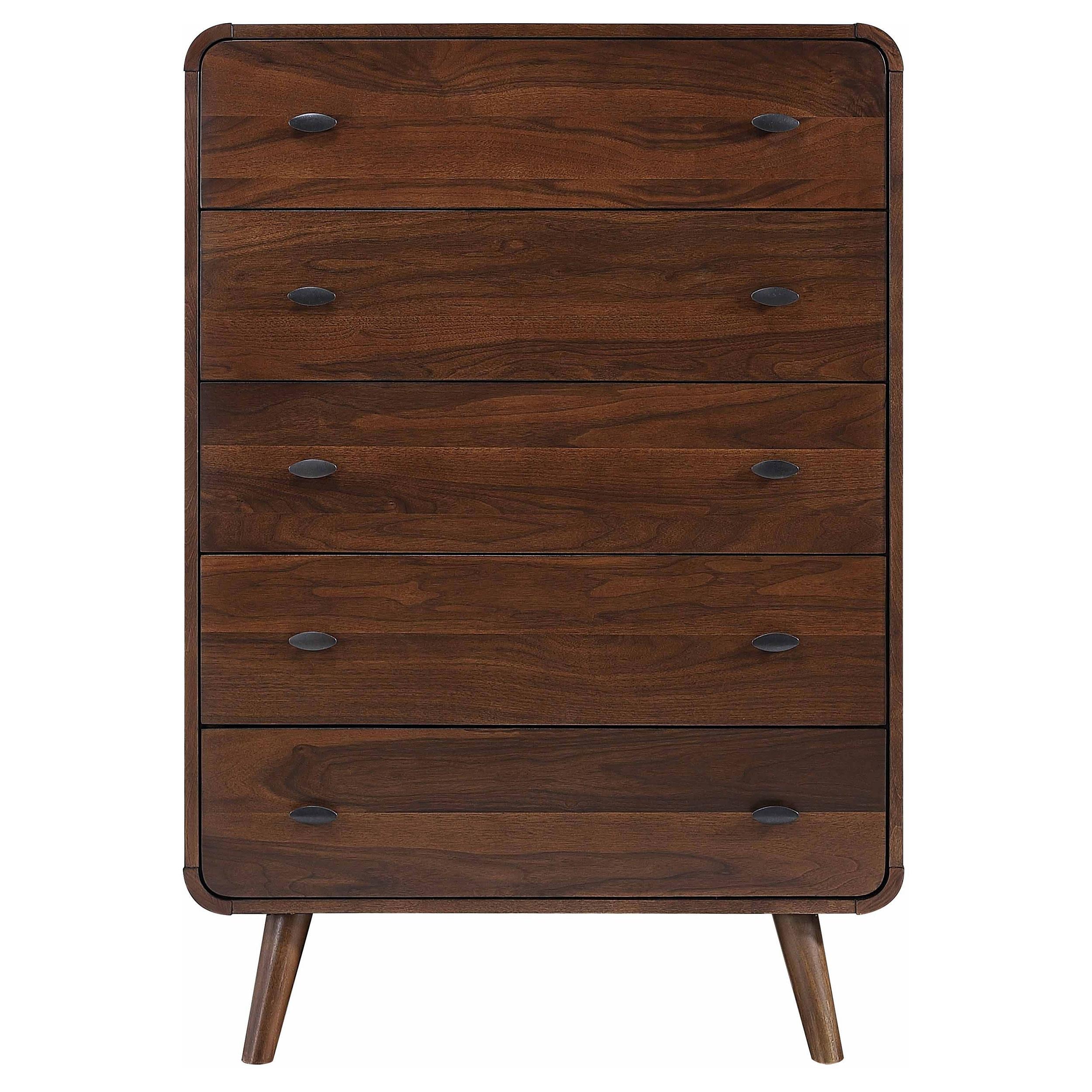 Coaster Furniture Robyn 205135 5-Drawer Bedroom Chest of Drawers - Dark Walnut - Image 2