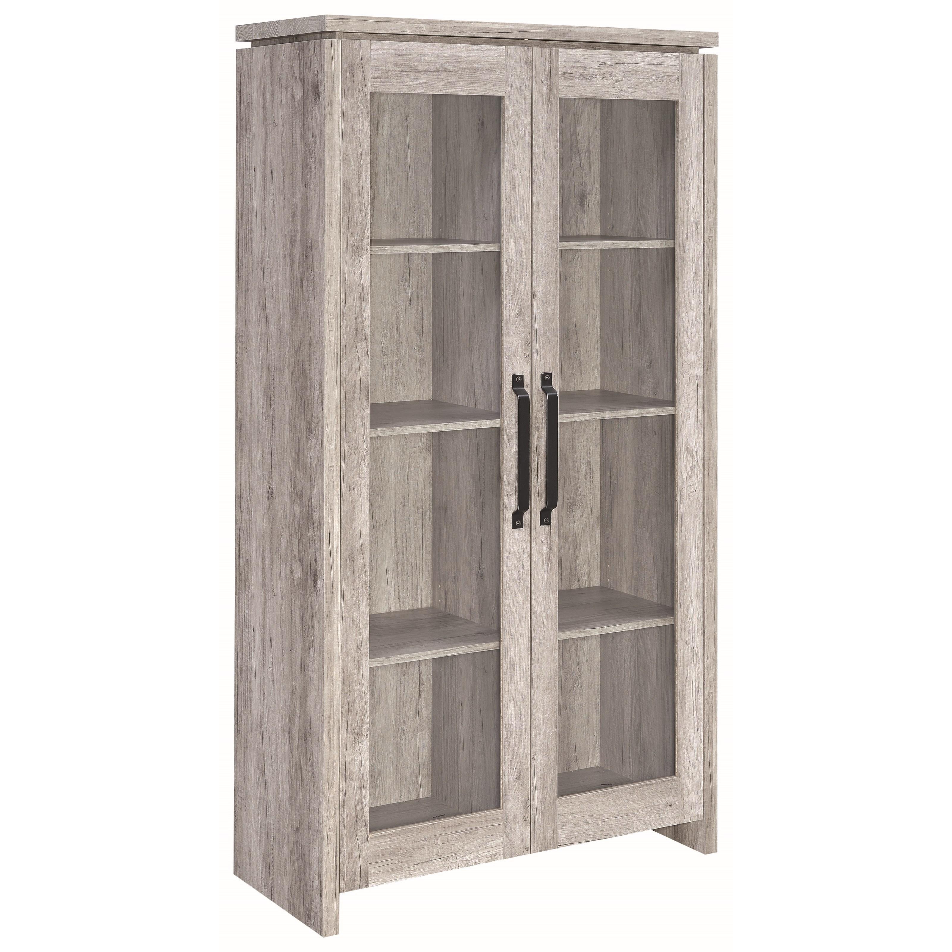 Coaster Furniture Alejo 950783 2-door Engineered Wood Tall Cabinet – Grey Driftwood
