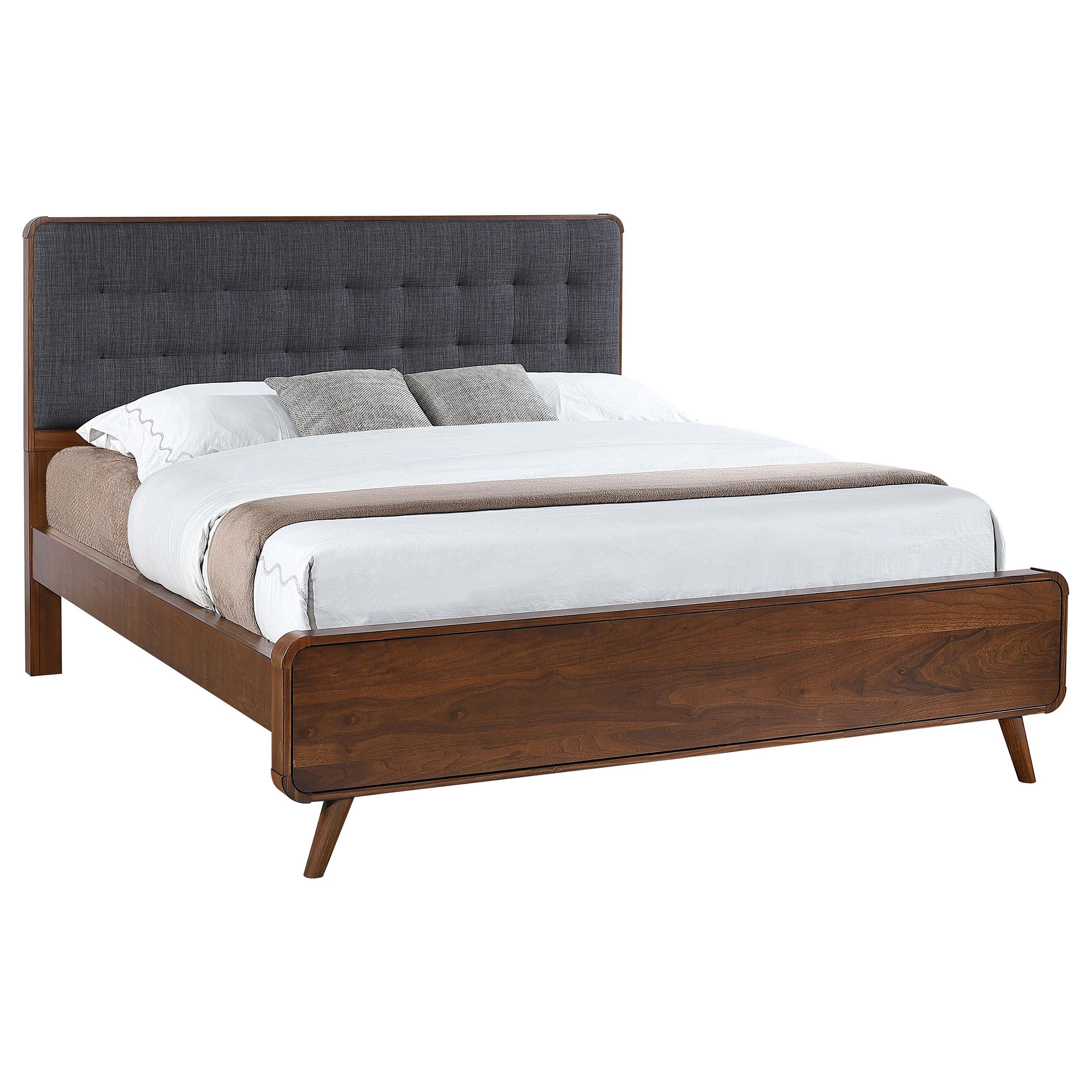 Coaster Furniture Robyn 205131KW Wood California King Platform Bed - Dark Walnut - Image 2