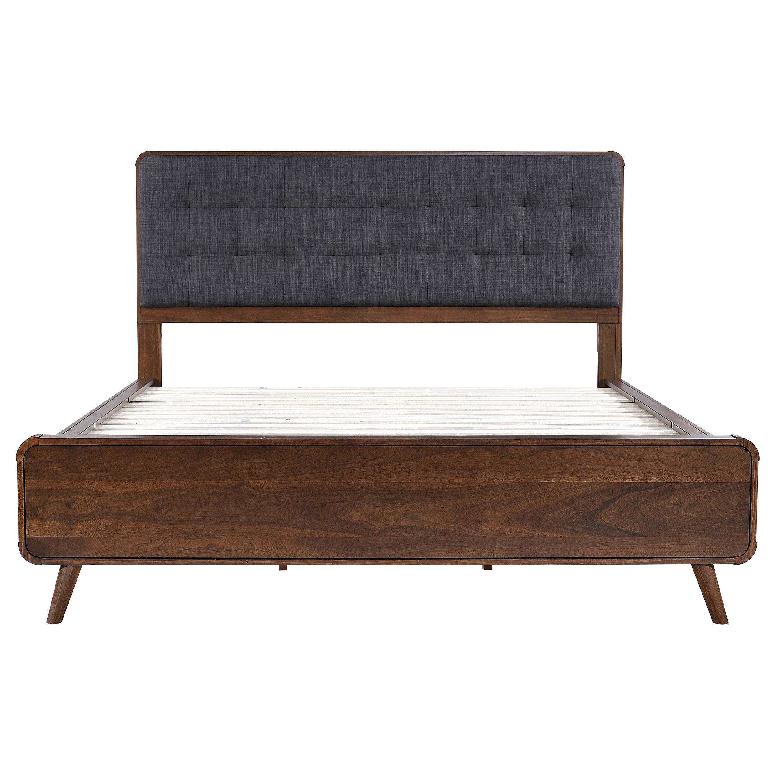 Coaster Furniture Robyn 205131KW Wood California King Platform Bed - Dark Walnut - Image 3