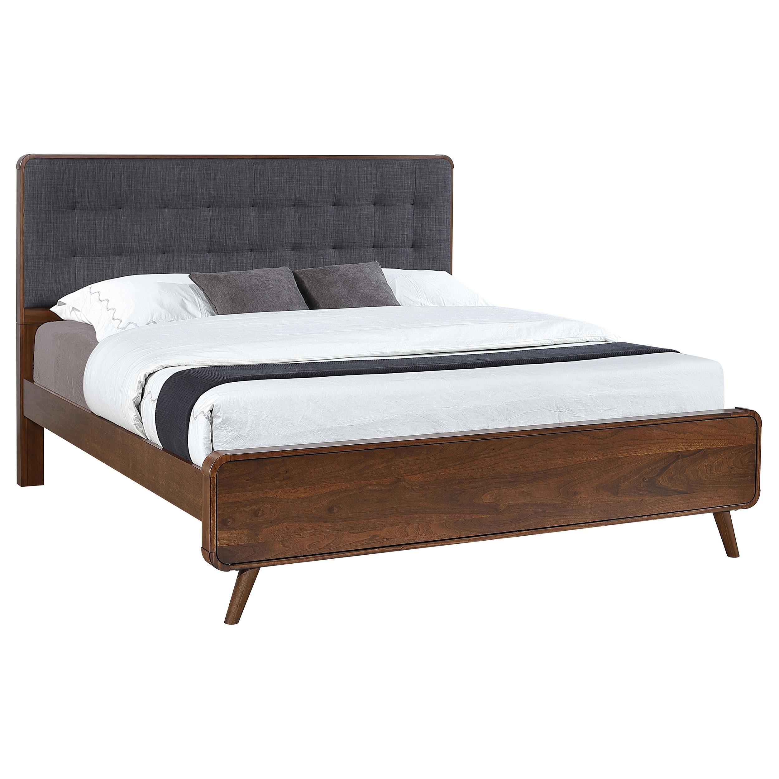 Coaster Furniture Robyn 205131KE Wood Eastern King Platform Bed - Dark Walnut - Image 2
