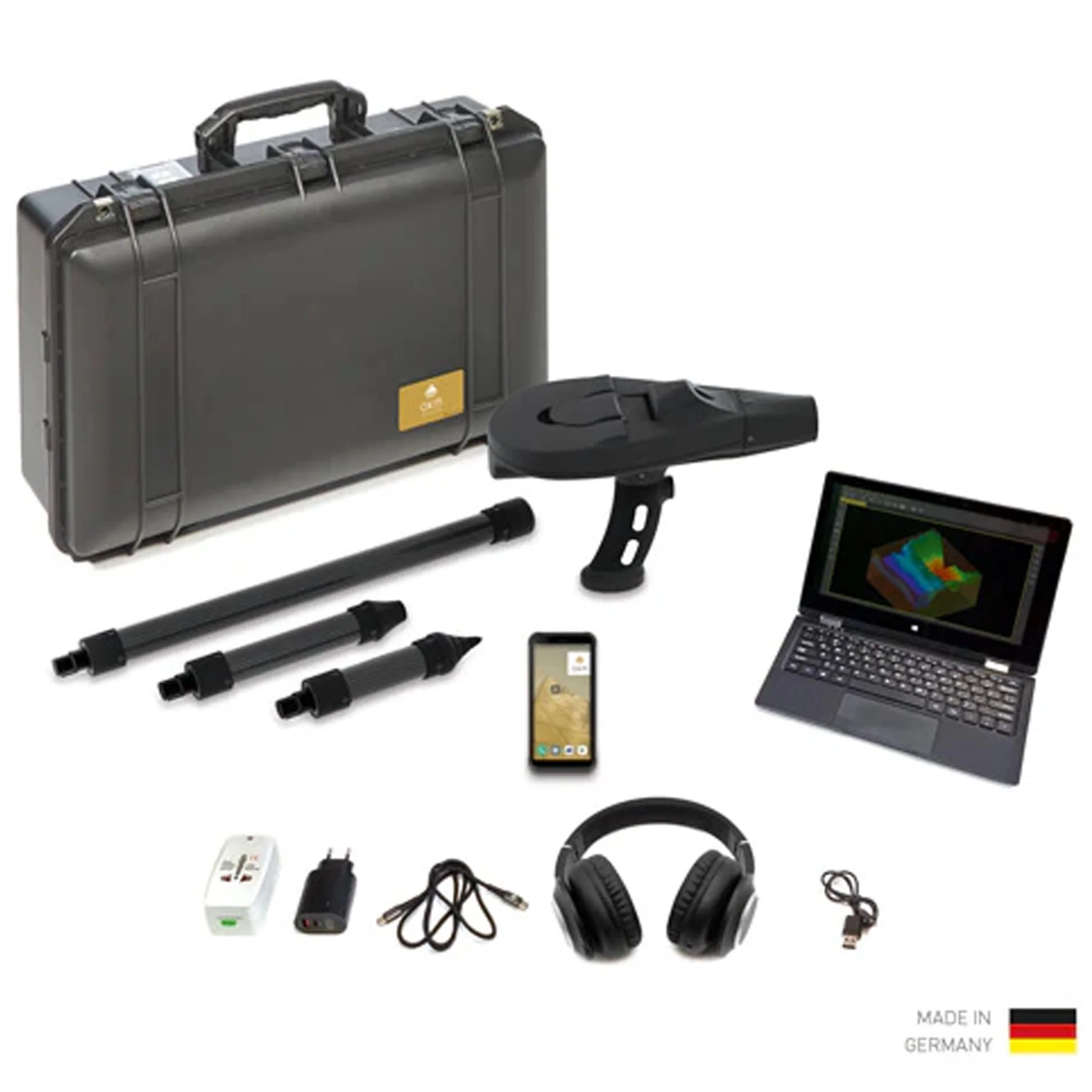 OKM Delta Ranger Professional Metal Detector with Multiple Scan Modes with Long-Range, Thermo Scan, and 3D Ground Scan - Image 1