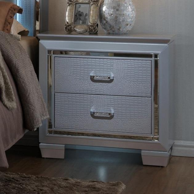 Crown Mark Lillian 2-Drawer Nightstand B7100-2 - Image 1