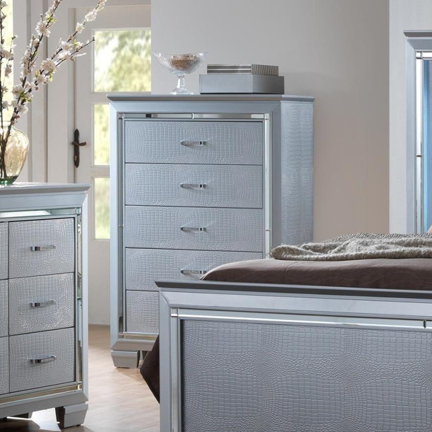 Crown Mark Lillian 5-Drawer Chest B7100-4 - Image 1