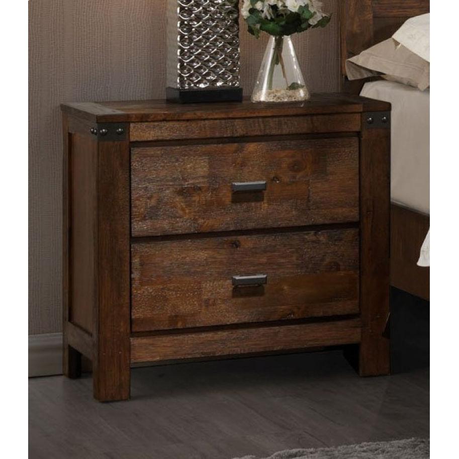 Crown Mark Curtis 2-Drawer Nightstand B4800-2 - Image 1