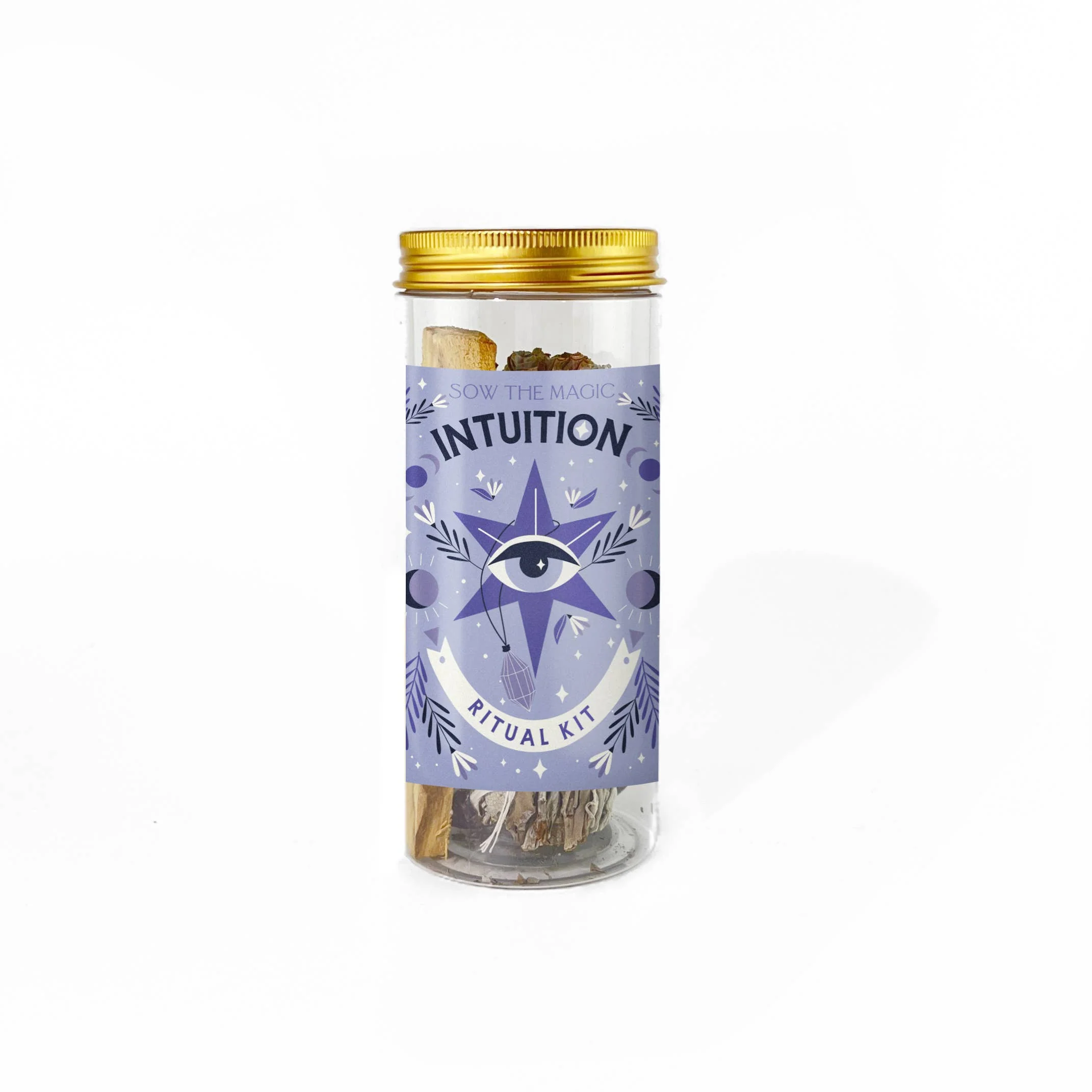 Intuition Ritual Kit with Amethyst, Palo Santo + Sage - Image 1