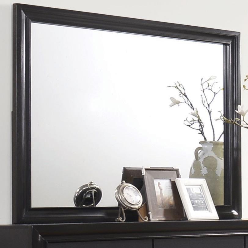 Coaster Furniture Miranda 206364 Dresser Mirror - Black - Image 1