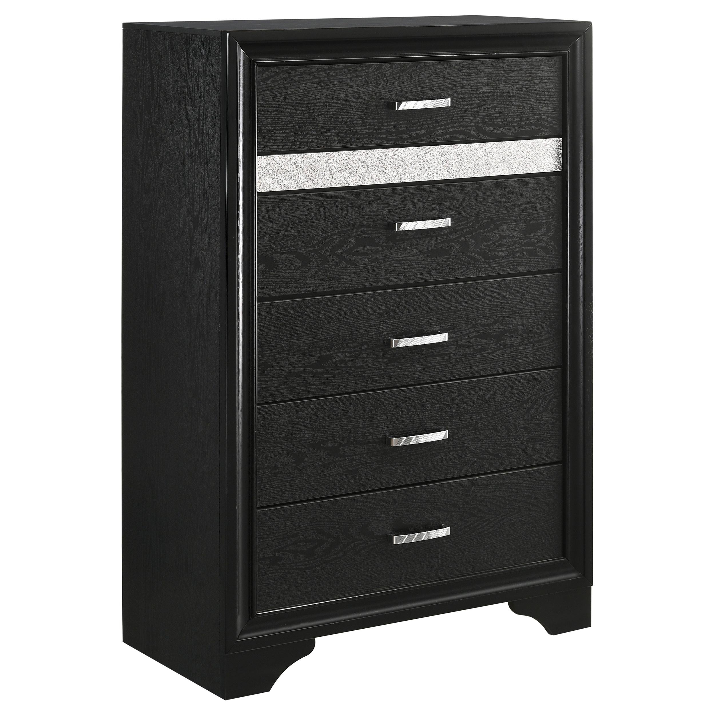 Coaster Furniture Miranda 206365 5-Drawer Bedroom Chest - Black - Image 1