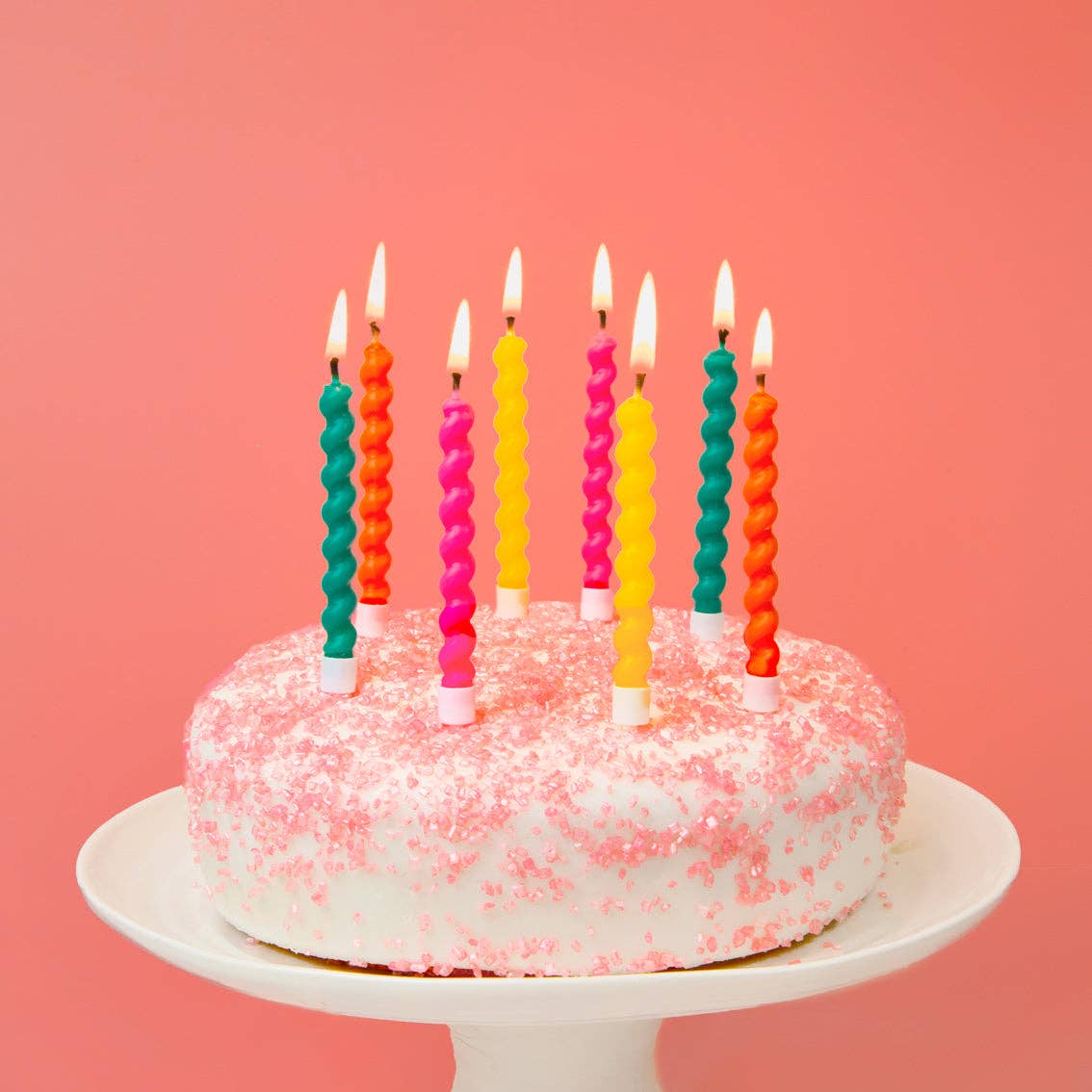 Twirl Birthday Candles - 8 Pack | Cake Candles | - Image 3