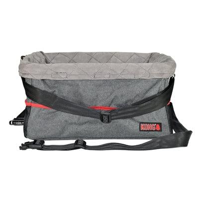 KONG Ultimate Booster Car Seat Dog – Elevated Seat & Short Leash – 43.5 x 33 x 22 cm – Washable & Safe Travel