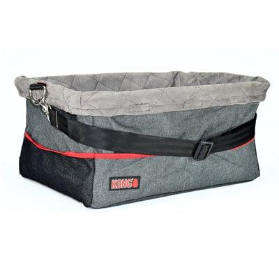 KONG Ultimate Booster Car Seat Dog – Elevated Seat & Short Leash – 43.5 x 33 x 22 cm – Washable & Safe Travel - Image 2