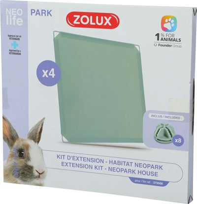 Zolux Neolife Neopark Rabbit Expansion Set Closed Panels - Image 2