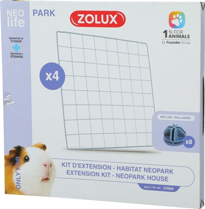 Zolux Neolife Neopark Guinea Pig Expansion Set Mesh Panels - Image 2